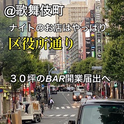 新宿、歌舞伎町は区役所通り。歌舞伎町の風俗営業許可申請はダントツの行政書士渡辺人支事務所へ！